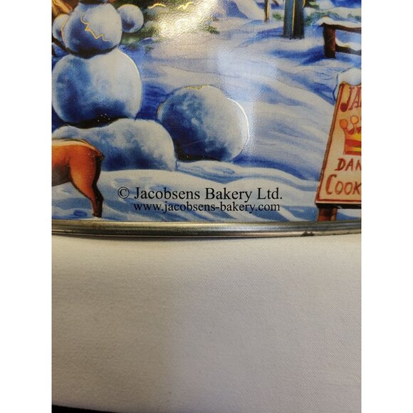 Jacobsen's Danish Bakery Butter Cookies Collectible Tin Empty Product of Denmark - Picture 3 of 12